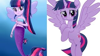 KUDA PONI DUYUNG  Kuda Poni Putri Twilight Sparkle Berubah Menjadi Putri Duyung Yang Cantik [upl. by Reiniar]