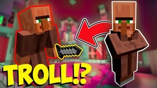 VILLAGER CAMO TROLLING Minecraft Murder Mystery Trolling [upl. by Harrak]