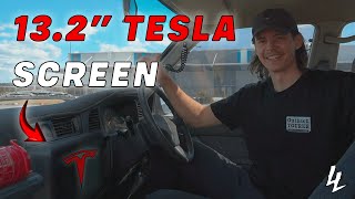 TESLA CONVERTING MY 80 SERIES  New Headunit amp Interior Mods [upl. by Gladi]