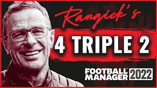 FM22 RALF RANGICKS 4222 TACTIC WITH PRESSING TRIGGER INSTRUCTIONS  FOOTBALL MANAGER 2022 [upl. by Esinej]