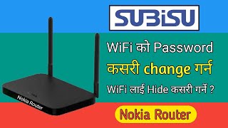 How To Change Subisu WiFi password  How To Hide Subisu WiFi [upl. by Sayers]