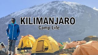 Mt Kilimanjaro Camp Life Day in the life of a climber Tent Life Machame Gate [upl. by Eelirrem]