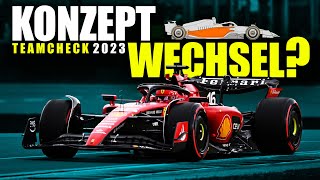 Muss auch Ferrari das Konzept wechseln  Formel 1 TeamCheck 2023  Teil II [upl. by Ellehcem]