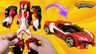 Learn Vehicle Names with Transforming Robots for Kids [upl. by Haceber]