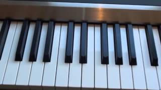 How to play Timber on piano  Pitbull ft Kesha  Tutorial [upl. by Adnohsak]