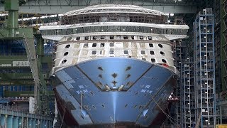 Quantum of the Seas  Special Look inside the Meyer Werft Shipyard [upl. by Aiksa534]