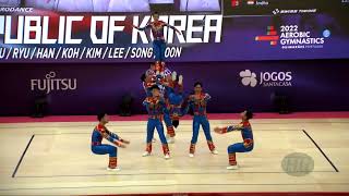 Republic of Korea KOR  2022 Aerobic Worlds Guimaraes POR  Aerobic Dance Qualifications [upl. by Lesiram]