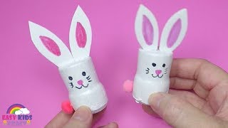 Easter Bunny Cork Craft  Best of Waste Easter Craft [upl. by Siroval972]