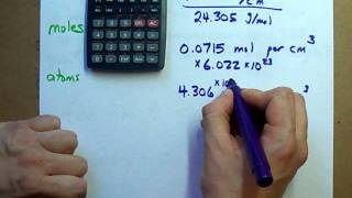 Find Unit Cell Edge Length Given Density [upl. by Haliehs]