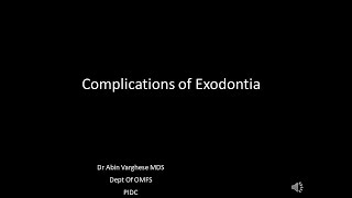 Complications of Exodontia [upl. by Sallad]