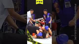 😲 DID HE MEAN IT 😲 KOd his opponent then jumped on hsi head 💥 muaythai mma comedy funny [upl. by Diane618]