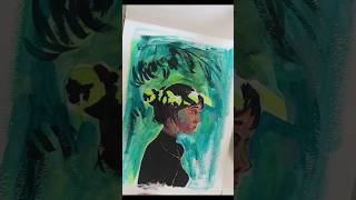 Gouache painting process speed painting artwork in Etcher lab art journal artistbrushes gouache [upl. by Aicilet]