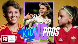 Kids vs Pros Parties lasagna and random hairstyles with Valentina Giacinti 🇮🇹 [upl. by Aihsekel]