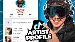 How to Get a TikTok Artist Profile [upl. by Uahc]