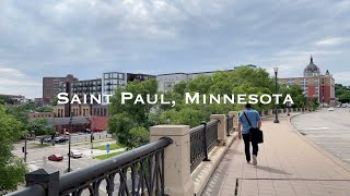 WALKING Saint Paul Minnesota Downtown [upl. by Aianat]