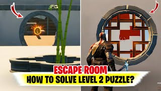 ESCAPE ROOM Level 2 Puzzle B34NMatthew4r Escape Room Solutions  Fortnite B34NMatthew4r Map [upl. by Soinski]