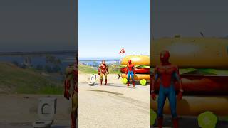 Iron man vs spider man drage race how is the win 🤔🏆viralvideo youtubeshorts gta5 cartoon 😮😱 [upl. by Enaffit]