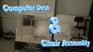 Computer Desk amp Chair Assembly [upl. by Imat105]