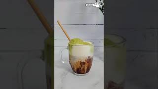 How To Make Matcha Ice Cream Latte Recipe [upl. by Therese]