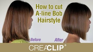 How to cut Aline Bob Hairstyle  Aline bob haircut [upl. by Geldens]