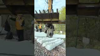 Railway cement sleeper replacement process Good tools and machinery can increase work efficiency [upl. by Axia]