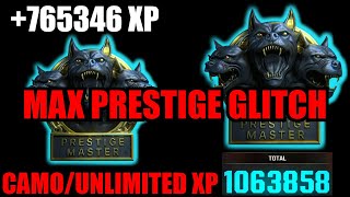 NEW MAX PRESTIGE GLITCH BO6 CAMOUNLIMITED XP GLITCH BO6 BO6 GLITCHES BO6 ZOMBIES GLITCH [upl. by Darooge]