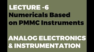 Numericals Based on PMMC Instruments [upl. by Maxim820]