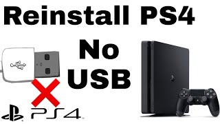 How to Reinstall PS4 System Software Without USB  EASY [upl. by Adnamar151]