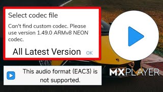 EAC3 audio not supported Mx Player  1490 ARMv8 NEON Codec  Codec problem [upl. by Ehc572]