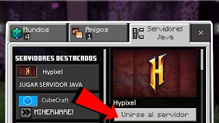 Como Entrar A Servidores JAVA DESDE BEDROCK  TUTORIAL MINECRAFT PE [upl. by Farrish]