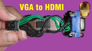 Adaptador Conversor Caseiro VGA para Hdmi 😱👌🙈🤩 [upl. by Benson]