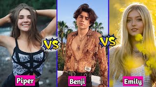 Benji Krol vs Piper Rockelle vs Emily Dobson Lifestyle Comparison 2024 [upl. by Trimble361]