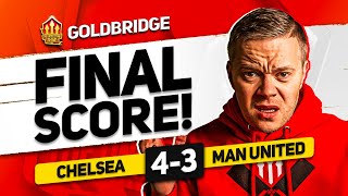 GUTTED CHELSEA 43 MANCHESTER UNITED GOLDBRIDGE Reaction [upl. by Oneil]