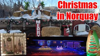 Norquay  Pelly  Arran  Kamsack Christmas Lights  Travels With Bill [upl. by Allx]