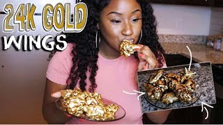 HOW TO MAKE 24K GOLD WINGS [upl. by Jeanine262]