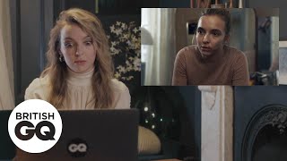 Jodie Comer relives Killing Eve’s final scene  Action Replay  British GQ [upl. by Yekim]