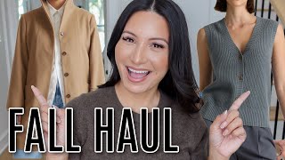 COZY FALL HAUL  Quince Finds Lightweight Jackets and the PERFECT COAT  LuxMommy [upl. by Nivloc713]