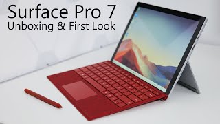 Surface Pro 7  Unboxing Setup and First Look [upl. by Kired]