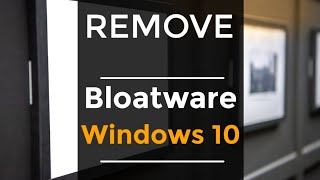 removing bloatware from windows 10 [upl. by Mizuki]