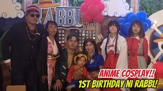 LAHAT NAKA COSPLAY  1ST BIRTHDAY NG AKING APO SI BABY RABBI [upl. by Ttereve]