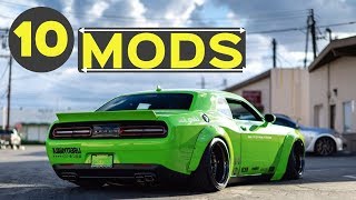 10 Popular Mods for the Dodge Challenger  Making Your Car Awesome [upl. by Selden931]