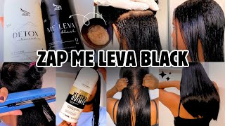 MUDEI DE QUÍMICA‼️PROGRESSIVA ZAP ME LEVA BLACK  CABELO COM TIOGLICOLATO DE AMÔNIA [upl. by Tshombe]