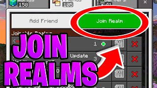 How To Join Realms In Minecraft Bedrock 2024  Android IOS Windows Xbox PS5 [upl. by Lem]