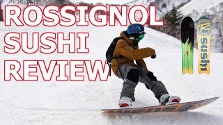 Rossignol Sushi Snowboard Review [upl. by Nissa]