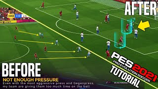 PES 2021  You cant play a TRUE Gegenpress style without knowing this TIP Tutorial [upl. by Ecyob687]