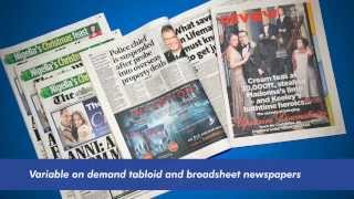 Digital Newspaper Solution  Finishing Inkjet Print at super fast speeds [upl. by Eimile334]