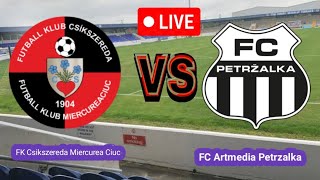 FK Csikszereda Miercurea Ciuc VS FC Artmedia Petrzalka Football Score Live streaming [upl. by Peale]