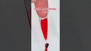 ❤️CARDI B INSPIRED RED BOTTOM NAILS shorts summernails nails springnail manicure stilettonails [upl. by Adlog261]