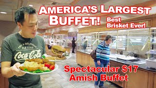 Americas Largest Buffet Eating at an Extravagantly Humble Amish Buffet at Shady Maple Smorgasbord [upl. by Vitale]