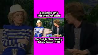 BetteDavis epic Troll Of martinshort on thetonightshow funny hilarious comedy funnyvideo [upl. by Haniraz636]